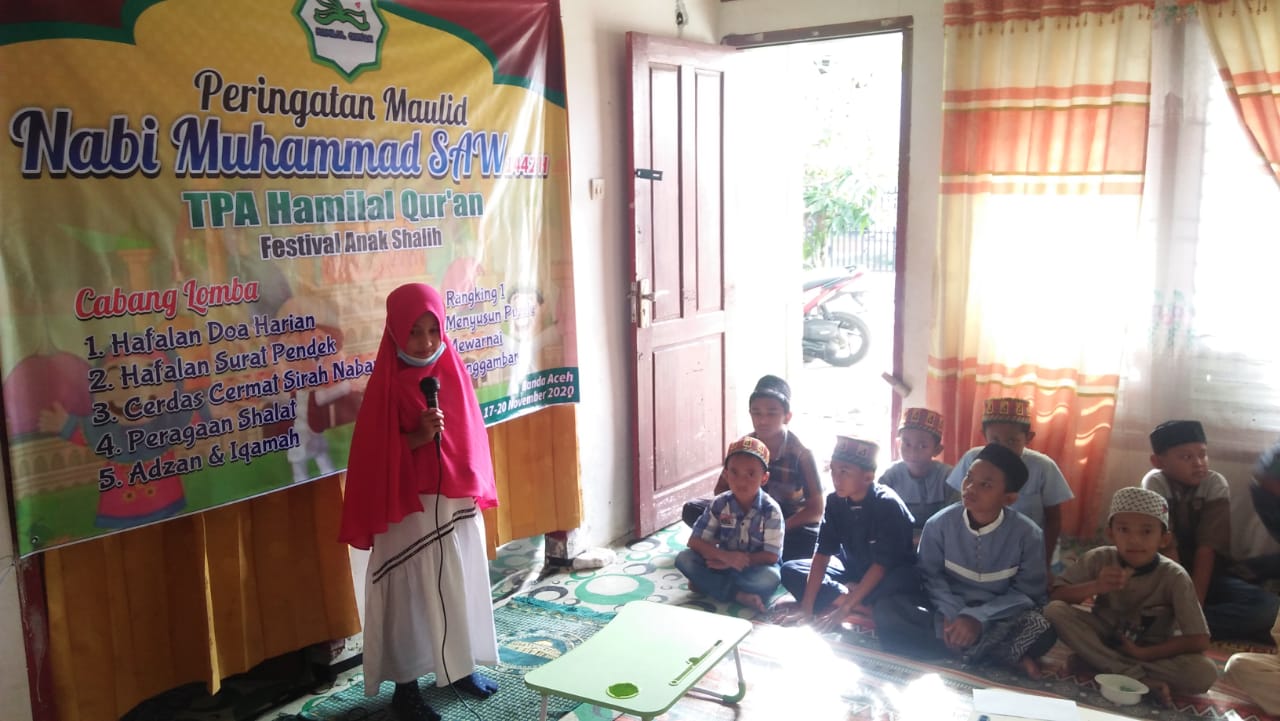 TPA Hamilal Quran Banda Aceh Gelar Festival Anak Shalih